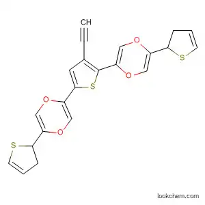 Molecular Structure of 765900-19-4 (Thieno[3,4-b]-1,4-dioxin,
5,5'-(3-ethynyl-2,5-thiophenediyl)bis[2,3-dihydro-)