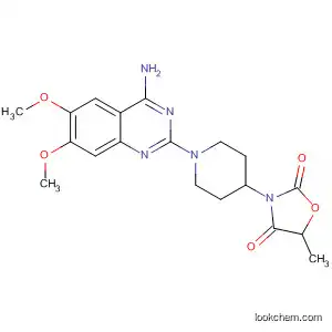 Molecular Structure of 769076-20-2 (2,4-Oxazolidinedione,
3-[1-(4-amino-6,7-dimethoxy-2-quinazolinyl)-4-piperidinyl]-5-methyl-)