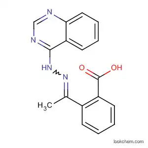 Molecular Structure of 781655-95-6 (Benzoic acid, 2-[1-(4-quinazolinylhydrazono)ethyl]-)