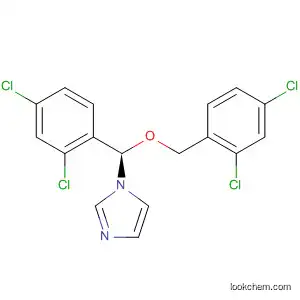 Molecular Structure of 797026-53-0 (1H-Imidazole,
1-[(R)-(2,4-dichlorophenyl)[(2,4-dichlorophenyl)methoxy]methyl]-)