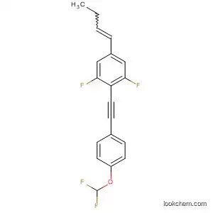 Molecular Structure of 797047-63-3 (Benzene,
5-(1E)-1-butenyl-2-[[4-(difluoromethoxy)phenyl]ethynyl]-1,3-difluoro-)
