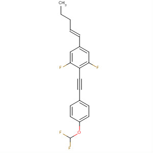 Benzene,  2-[[4-(difluoromethoxy)phenyl]ethynyl]-1,3-difluoro-5-(1E)-1-pentenyl-