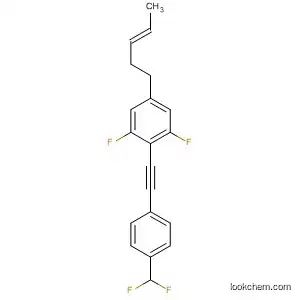 Molecular Structure of 797047-78-0 (Benzene,
2-[[4-(difluoromethyl)phenyl]ethynyl]-1,3-difluoro-5-(3E)-3-pentenyl-)