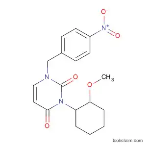 Molecular Structure of 797791-99-2 (2,4(1H,3H)-Pyrimidinedione,
dihydro-3-(2-methoxyphenyl)-1-[(4-nitrophenyl)methyl]-)