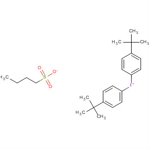 Molecular Structure of 799269-64-0 (Iodonium, bis[4-(1,1-dimethylethyl)phenyl]-, 1-butanesulfonate)