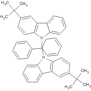 Molecular Structure of 799269-70-8 (9H-Carbazole, 9,9'-[1,1'-biphenyl]-4,4'-diylbis[3-(1,1-dimethylethyl)-)