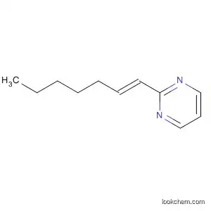 Molecular Structure of 799270-75-0 (Pyrimidine, 2-(1E)-1-heptenyl-)