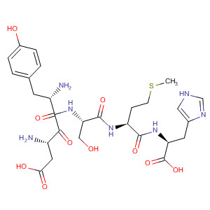 Molecular Structure of 799812-22-9 (L-Histidine, L-a-aspartyl-L-tyrosyl-L-seryl-L-methionyl-)