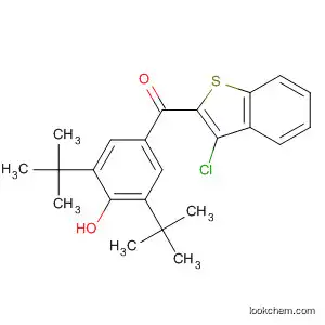 Molecular Structure of 819073-51-3 (Methanone,
[3,5-bis(1,1-dimethylethyl)-4-hydroxyphenyl](3-chlorobenzo[b]thien-2-yl)-)