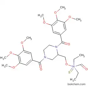 Molecular Structure of 819075-68-8 (Carbamothioic acid, diethyl-,
O-[[1,4-bis(3,4,5-trimethoxybenzoyl)-2-piperazinyl]methyl] ester)