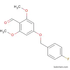 Molecular Structure of 819076-54-5 (Benzaldehyde, 4-[(4-fluorophenyl)methoxy]-2,6-dimethoxy-)