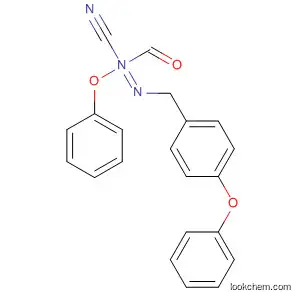 Molecular Structure of 819076-76-1 (Carbamimidic acid, N-cyano-N'-[(4-phenoxyphenyl)methyl]-, phenyl
ester)