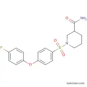 Molecular Structure of 819076-81-8 (3-Piperidinecarboxamide, 1-[[4-(4-fluorophenoxy)phenyl]sulfonyl]-)