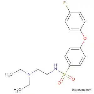 Molecular Structure of 819076-83-0 (Benzenesulfonamide, N-[2-(diethylamino)ethyl]-4-(4-fluorophenoxy)-)