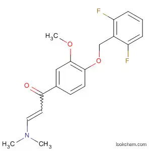 Molecular Structure of 819076-86-3 (2-Propen-1-one,
1-[4-[(2,6-difluorophenyl)methoxy]-3-methoxyphenyl]-3-(dimethylamino)-)