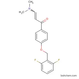 Molecular Structure of 819076-89-6 (2-Propen-1-one,
1-[4-[(2,6-difluorophenyl)methoxy]phenyl]-3-(dimethylamino)-)