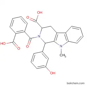 Molecular Structure of 820218-42-6 (1H-Pyrido[3,4-b]indole-3-carboxylic acid,
2-(2-carboxybenzoyl)-2,3,4,9-tetrahydro-1-(3-hydroxyphenyl)-9-methyl-)