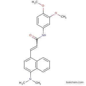 Molecular Structure of 821004-75-5 (2-Propenamide,
N-(3,4-dimethoxyphenyl)-3-[4-(dimethylamino)-1-naphthalenyl]-)