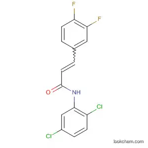 Molecular Structure of 821004-81-3 (2-Propenamide, N-(2,5-dichlorophenyl)-3-(3,4-difluorophenyl)-)