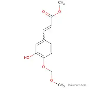 Molecular Structure of 821006-28-4 (2-Propenoic acid, 3-[3-hydroxy-4-(methoxymethoxy)phenyl]-, methyl
ester)