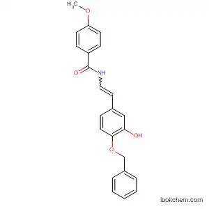 Molecular Structure of 821006-51-3 (Benzamide,
N-[2-[3-hydroxy-4-(phenylmethoxy)phenyl]ethenyl]-4-methoxy-)