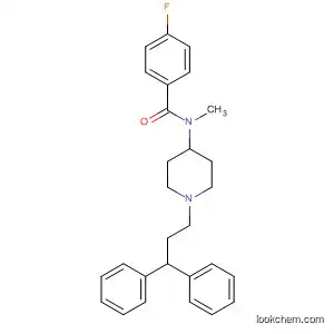 Molecular Structure of 821007-56-1 (Benzamide, N-[1-(3,3-diphenylpropyl)-4-piperidinyl]-4-fluoro-N-methyl-)