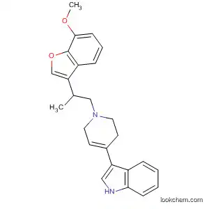 Molecular Structure of 821787-39-7 (1H-Indole,
3-[1,2,3,6-tetrahydro-1-[2-(7-methoxy-3-benzofuranyl)propyl]-4-pyridinyl]
-)