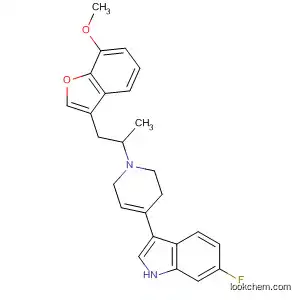 Molecular Structure of 821787-43-3 (1H-Indole,
6-fluoro-3-[1,2,3,6-tetrahydro-1-[2-(7-methoxy-3-benzofuranyl)-1-methyl
ethyl]-4-pyridinyl]-)