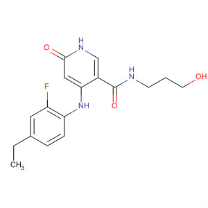 3-Pyridinecarboxamide,  4-[(4-ethyl-2-fluorophenyl)amino]-1,6-dihydro-N-(3-hydroxypropyl)-6-oxo  -