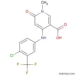 Molecular Structure of 821790-61-8 (3-Pyridinecarboxylic acid,
4-[[4-chloro-3-(trifluoromethyl)phenyl]amino]-1,6-dihydro-1-methyl-6-oxo
-)