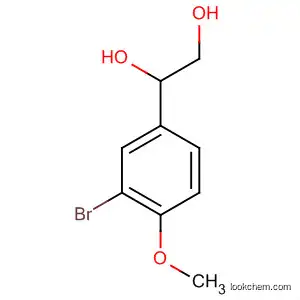 Molecular Structure of 821806-11-5 (1,2-Ethanediol, 1-(3-bromo-4-methoxyphenyl)-)