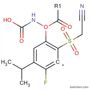 Molecular Structure of 821806-20-6 (Carbamic acid, [2-[(cyanomethyl)sulfonyl]-4-fluorophenyl]-, 1-methylethyl
ester)