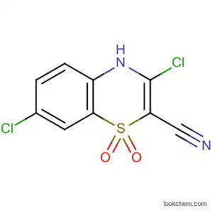 Molecular Structure of 821806-29-5 (4H-1,4-Benzothiazine-2-carbonitrile, 3,7-dichloro-, 1,1-dioxide)