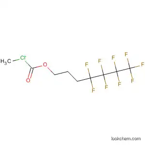 Molecular Structure of 821806-42-2 (Carbonochloridic acid, 4,4,5,5,6,6,7,7,7-nonafluoroheptyl ester)