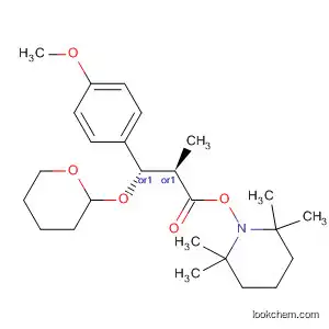 Piperidine,
1-[(2R,3S)-3-(4-methoxyphenyl)-2-methyl-1-oxo-3-[(tetrahydro-2H-pyran
-2-yl)oxy]propoxy]-2,2,6,6-tetramethyl-, rel-