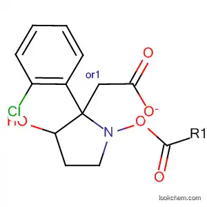 Molecular Structure of 823188-50-7 (3-Pyrrolidinol, 2-(2-chlorophenyl)-, acetate (ester), (2R,3R)-rel-)