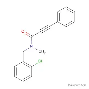 Molecular Structure of 823188-98-3 (2-Propynamide, N-[(2-chlorophenyl)methyl]-N-methyl-3-phenyl-)