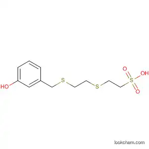 Molecular Structure of 823235-28-5 (Ethanesulfonic acid, 2-[[2-[[(3-hydroxyphenyl)methyl]thio]ethyl]thio]-)