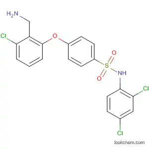 Molecular Structure of 823780-82-1 (Benzenesulfonamide,
4-[2-(aminomethyl)-3-chlorophenoxy]-N-(2,4-dichlorophenyl)-)