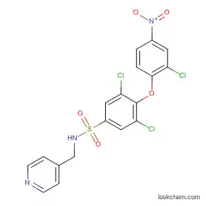 Molecular Structure of 823781-02-8 (Benzenesulfonamide,
3,5-dichloro-4-(2-chloro-4-nitrophenoxy)-N-(4-pyridinylmethyl)-)