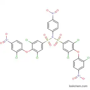 Molecular Structure of 823781-07-3 (Benzenesulfonamide,
3,5-dichloro-4-(2-chloro-4-nitrophenoxy)-N-[[3,5-dichloro-4-(2-chloro-4-
nitrophenoxy)phenyl]sulfonyl]-N-(4-nitrophenyl)-)