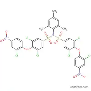 Molecular Structure of 823781-11-9 (Benzenesulfonamide,
3,5-dichloro-4-(2-chloro-4-nitrophenoxy)-N-[[3,5-dichloro-4-(2-chloro-4-
nitrophenoxy)phenyl]sulfonyl]-N-(2,4,6-trimethylphenyl)-)