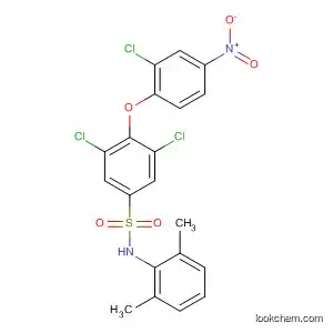 Molecular Structure of 823781-15-3 (Benzenesulfonamide,
3,5-dichloro-4-(2-chloro-4-nitrophenoxy)-N-(2,6-dimethylphenyl)-)