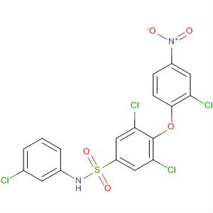 Benzenesulfonamide,  3,5-dichloro-4-(2-chloro-4-nitrophenoxy)-N-(3-chlorophenyl)-