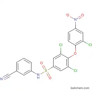 Molecular Structure of 823781-36-8 (Benzenesulfonamide,
3,5-dichloro-4-(2-chloro-4-nitrophenoxy)-N-(3-cyanophenyl)-)