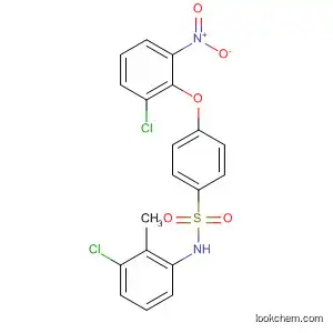 Molecular Structure of 823781-51-7 (Benzenesulfonamide,
N-(3-chloro-2-methylphenyl)-4-(2-chloro-6-nitrophenoxy)-)