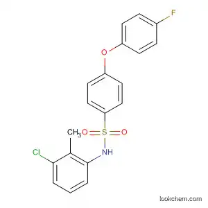 Molecular Structure of 823781-55-1 (Benzenesulfonamide, N-(3-chloro-2-methylphenyl)-4-(4-fluorophenoxy)-)
