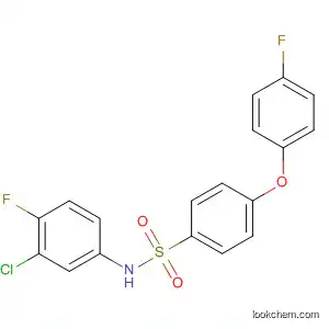 Molecular Structure of 823781-56-2 (Benzenesulfonamide, N-(3-chloro-4-fluorophenyl)-4-(4-fluorophenoxy)-)