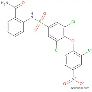 Molecular Structure of 823781-60-8 (Benzamide,
2-[[[3,5-dichloro-4-(2-chloro-4-nitrophenoxy)phenyl]sulfonyl]amino]-)