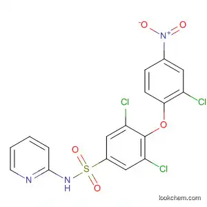 Molecular Structure of 823781-83-5 (Benzenesulfonamide,
3,5-dichloro-4-(2-chloro-4-nitrophenoxy)-N-2-pyridinyl-)
